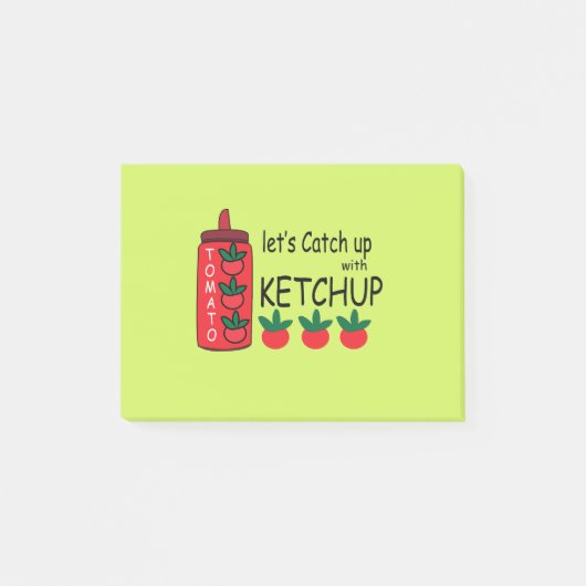 Laten we ketchup inhalen post-it® notes (Voorkant)