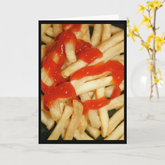 Laten we Ketchup snel! Wenskaart Kaart (Gele Bloem)