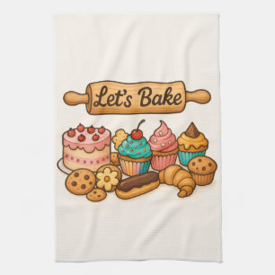 Laten we keukenhanddoek bakken