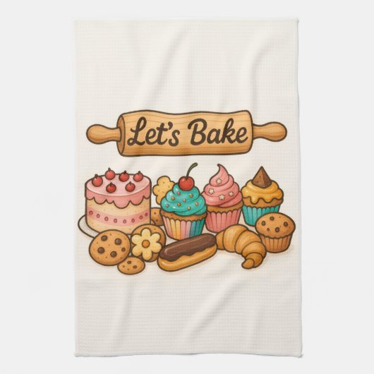 Laten we keukenhanddoek bakken (Verticaal)