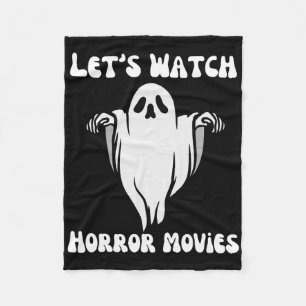 Laten we kijken Horror Films Grappige Halloween Ma Fleece Deken