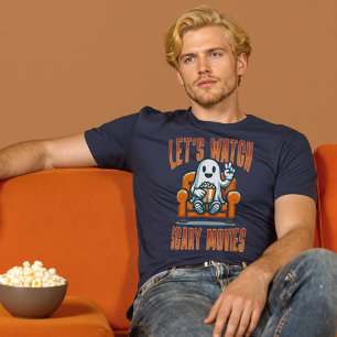 Laten we kijken naar enge films spook Halloween Sh T-shirt