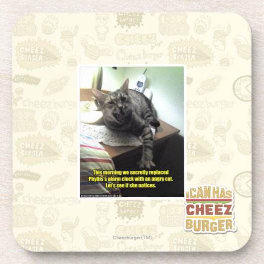 Laten we kijken of ze merkt. bier onderzetter (Voorkant)