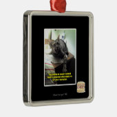 Laten we kijken of ze merkt. metalen ornament (Rechts)