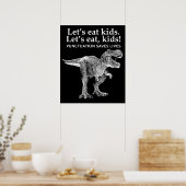 Laten we Kinder interpunctie eten redt levens van Poster (Keuken)