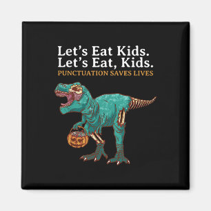Laten we Kinderen Dinosaurus Zombie Trick Treat Di Magneet