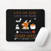 Laten we kinderen eten interpunctie redt levens Gr Muismat (Met muis)