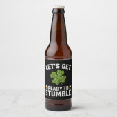 Laten we klaar zijn om grappige St Patrick's Day t Bier Etiket (Voorkant)