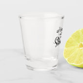 Laten we klaar zijn om humor bierliefhebbers cadea shot glas (Links)