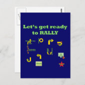 Laten we klaar zijn om te bellen briefkaart (Voorkant / Achterkant)