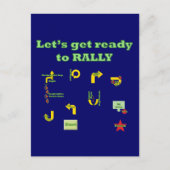 Laten we klaar zijn om te bellen briefkaart (Voorkant)