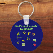 Laten we klaar zijn om te bellen sleutelhanger (Voorkant)