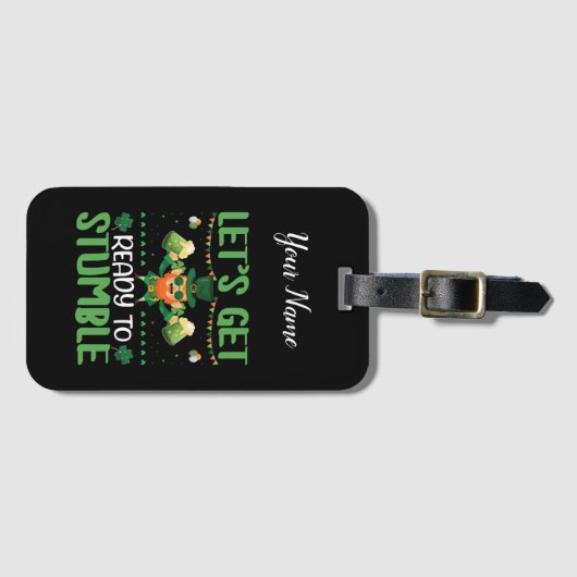 Laten we klaar zijn om te stompen bagagelabel (Voorkant (horizontaal))