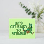 Laten we klaar zijn om te stompen briefkaart (Staand voorkant)