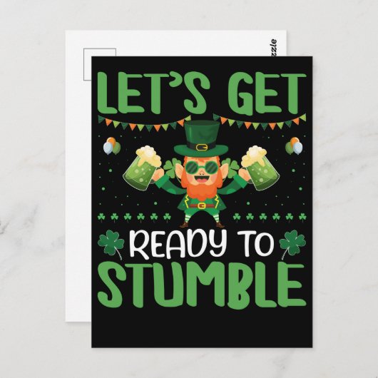 Laten we klaar zijn om te stompen briefkaart (Voorkant / Achterkant)