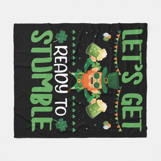 Laten we klaar zijn om te stompen fleece deken (Voorkant (Horizontaal))