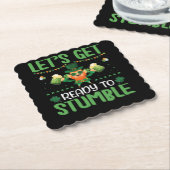 Laten we klaar zijn om te stompen kartonnen onderzetters (Gebogen)