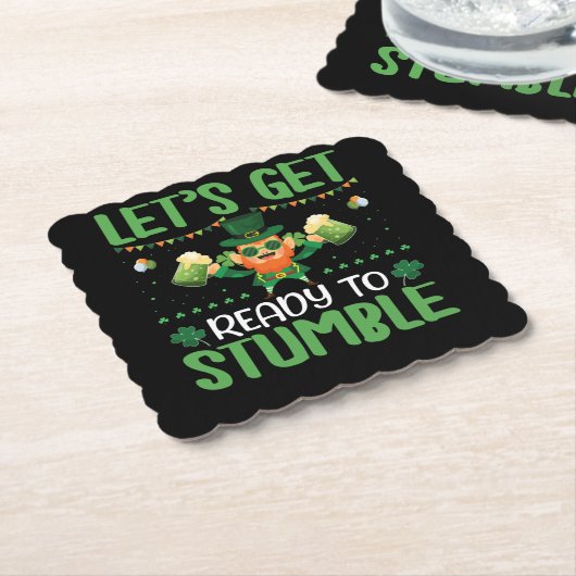 Laten we klaar zijn om te stompen kartonnen onderzetters (Gebogen)