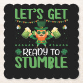 Laten we klaar zijn om te stompen kartonnen onderzetters (Voorkant)