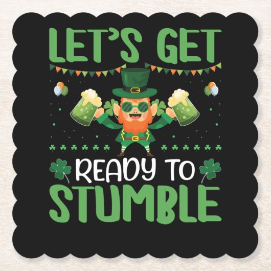 Laten we klaar zijn om te stompen kartonnen onderzetters (Voorkant)