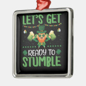 Laten we klaar zijn om te stompen metalen ornament (Links)