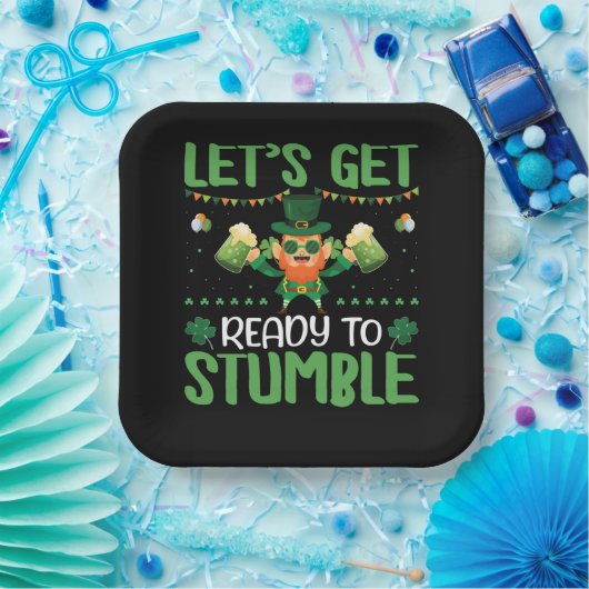 Laten we klaar zijn om te stompen papieren bordje (Feest)