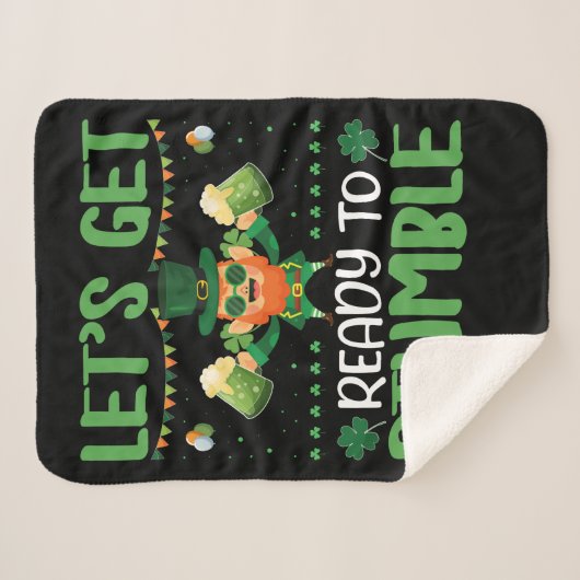 Laten we klaar zijn om te stompen sherpa deken (Voorkant (horizontaal))