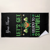 Laten we klaar zijn om te stompen strandlaken (Voorkant)