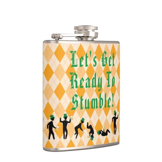 Laten we klaar zijn om te stummeren! St. Patrick's Heupfles (Rechts)