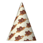 Laten we kleverige toffee pudding aan elkaar plakk feesthoedjes (Links)