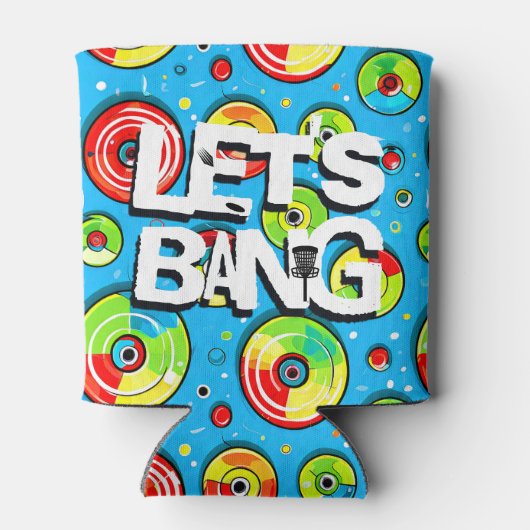 Laten we knallen | Disc Golf thema Blikjeskoeler (Achterkant)