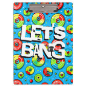 Laten we knallen | Disc Golf thema Klembord (Voorkant)