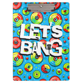 Laten we knallen | Disc Golf thema Klembord