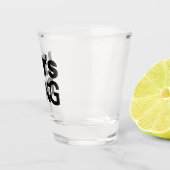 Laten we knallen | Disc Golf thema Shot Glas (Rechts)