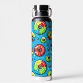 Laten we knallen | Disc Golf thema Waterfles (Achterkant)