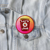 Laten we knop indrukken ronde button 7,6 cm (In situ)