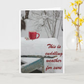 *LATEN WE KNUFFELEN* EN JE ZULT EEN GELUKKIGE VERJ KAART (Gele Bloem)