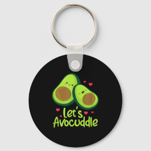 Laten we knuffelen Schattig Avocado Koppel Valenti Sleutelhanger