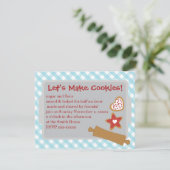 Laten we koekjes maken kaart (Staand voorkant)