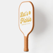Laten we koele retro gepersonaliseerde tekst maken pickleball paddle (Links)