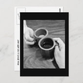 Laten we koffie-Briefkaart hebben Briefkaart (Voorkant / Achterkant)