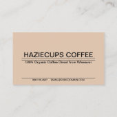 Laten we koffie doen! Visitekaartje (Achterkant)