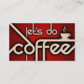 Laten we koffie doen! Visitekaartje (Voorkant)