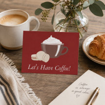 Laten we koffie drinken