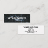 Laten we koffie-marmer Visitekaartje halen (Voorkant / Achterkant)