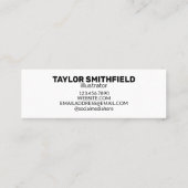 Laten we koffie-marmer Visitekaartje halen (Achterkant)