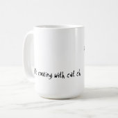 Laten we koken met kattenkok koffiemok (Voorkant links)