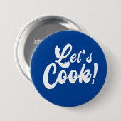 Laten we koken ronde button 7,6 cm (Voorkant /achterkant)