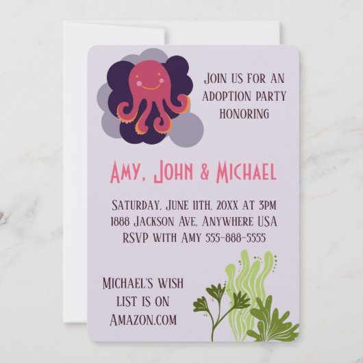 Laten we Kraken halen - Aankondigingen van adoptie (Achterkant)