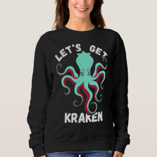Laten we Kraken Zee Monster Reef Octopus Zee Crea Trui